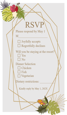 Custom Wedding Stationery Multiple Sizes Joyfull Accepts
