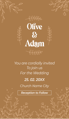 Custom Wedding Stationery Multiple Sizes Rustic Wedding Invitation