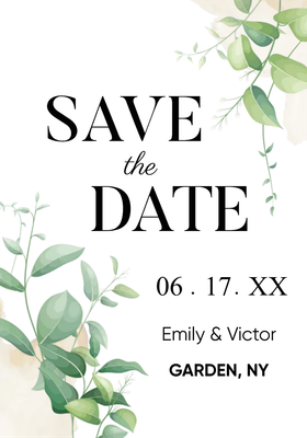 Custom Wedding Stationery Multiple Sizes Save The Date