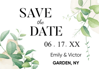 Custom Wedding Stationery Multiple Sizes Save The Date