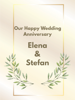 Custom Outdoor Yard Signs Multiple Sizes Wedding Anniversary