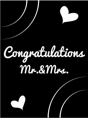 Custom Outdoor Yard Signs Multiple Sizes Wedding Congratulations