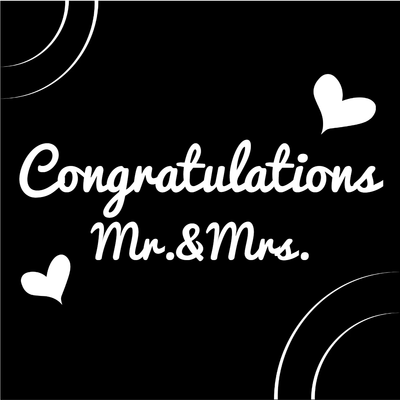 Custom Outdoor Yard Signs Multiple Sizes Wedding Congratulations