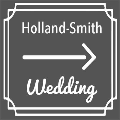 Custom Outdoor Yard Signs Multiple Sizes Holland Smith Wedding