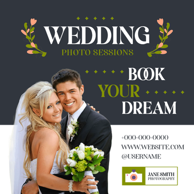 Custom Outdoor Yard Signs Multiple Sizes Wedding Photo Sessions
