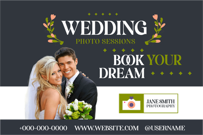 Custom Outdoor Yard Signs Multiple Sizes Wedding Photo Sessions