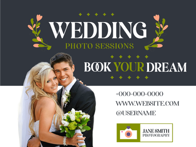 Custom Outdoor Yard Signs Multiple Sizes Wedding Photo Sessions