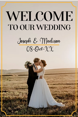 Custom Outdoor Yard Signs Multiple Sizes Welcome Our Wedding