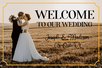 Custom Outdoor Yard Signs Multiple Sizes Welcome Our Wedding