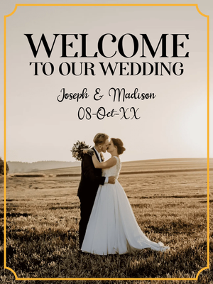 Custom Outdoor Yard Signs Multiple Sizes Welcome Our Wedding