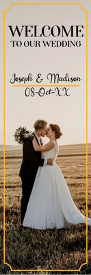 Custom Outdoor Yard Signs Multiple Sizes Welcome Our Wedding