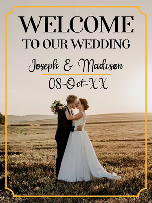 Custom Outdoor Yard Signs Multiple Sizes Welcome Our Wedding