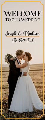 Custom Outdoor Yard Signs Multiple Sizes Welcome Our Wedding