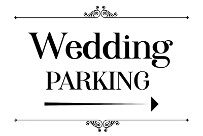 Custom Outdoor Yard Signs Multiple Sizes Wedding Parking