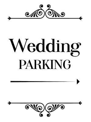 Custom Outdoor Yard Signs Multiple Sizes Wedding Parking