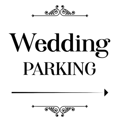 Custom Outdoor Yard Signs Multiple Sizes Wedding Parking