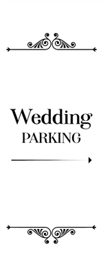 Custom Outdoor Yard Signs Multiple Sizes Wedding Parking