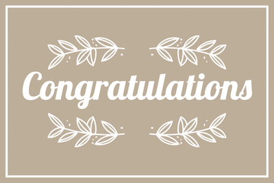 Custom Outdoor Yard Signs Multiple Sizes Congratulations