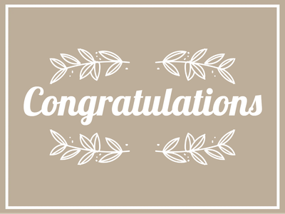 Custom Outdoor Yard Signs Multiple Sizes Congratulations