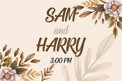 Custom Outdoor Yard Signs Multiple Sizes Floral Wedding Title