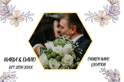 Custom Outdoor Yard Signs Multiple Sizes Wedding Layout