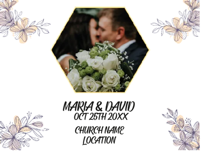 Custom Outdoor Yard Signs Multiple Sizes Wedding Layout