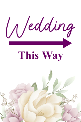 Custom Outdoor Yard Signs Multiple Sizes Wedding Way Sign