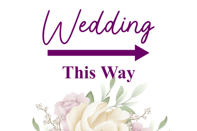 Custom Outdoor Yard Signs Multiple Sizes Wedding Way Sign