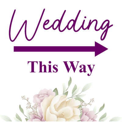 Custom Outdoor Yard Signs Multiple Sizes Wedding Way Sign