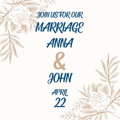 Custom Outdoor Yard Signs Multiple Sizes Join Us For Our Marriage