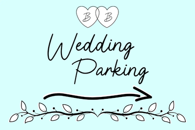 Custom Outdoor Yard Signs Multiple Sizes Wedding Parking