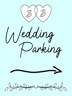 Custom Outdoor Yard Signs Multiple Sizes Wedding Parking