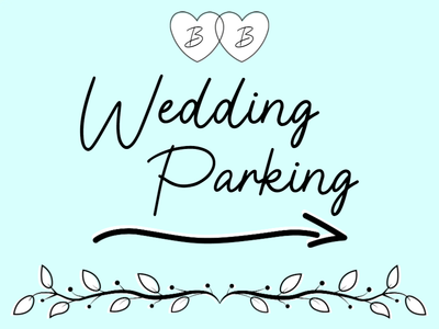 Custom Outdoor Yard Signs Multiple Sizes Wedding Parking