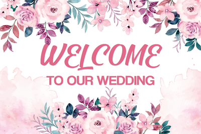 Custom Outdoor Yard Signs Multiple Sizes Welcome Wedding
