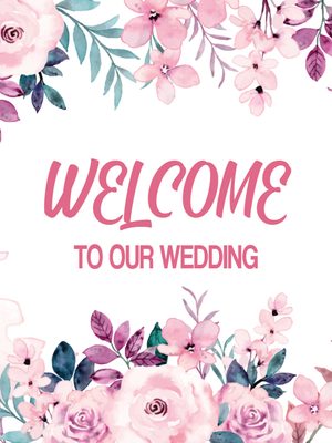 Custom Outdoor Yard Signs Multiple Sizes Welcome Wedding