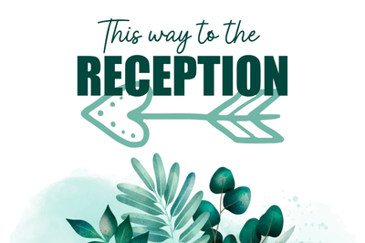 Custom Outdoor Yard Signs Multiple Sizes Wedding Reception