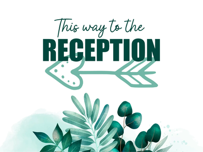 Custom Outdoor Yard Signs Multiple Sizes Wedding Reception
