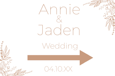 Custom Outdoor Yard Signs Multiple Sizes Wedding Day
