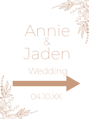 Custom Outdoor Yard Signs Multiple Sizes Wedding Day