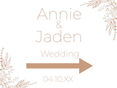 Custom Outdoor Yard Signs Multiple Sizes Wedding Day