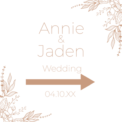 Custom Outdoor Yard Signs Multiple Sizes Wedding Day