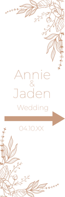 Custom Outdoor Yard Signs Multiple Sizes Wedding Day