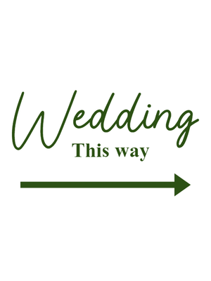 Custom Outdoor Yard Signs Multiple Sizes Wedding This Way