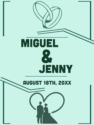 Custom Outdoor Yard Signs Multiple Sizes Miguel & Jenny
