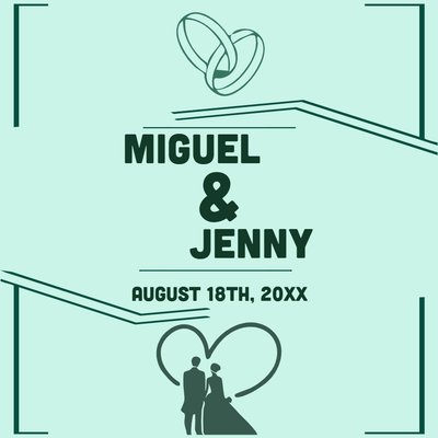 Custom Outdoor Yard Signs Multiple Sizes Miguel & Jenny