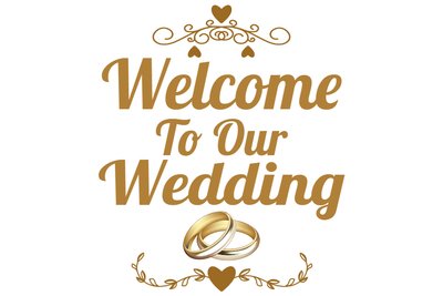 Custom Outdoor Yard Signs Multiple Sizes Welcome To Our Wedding
