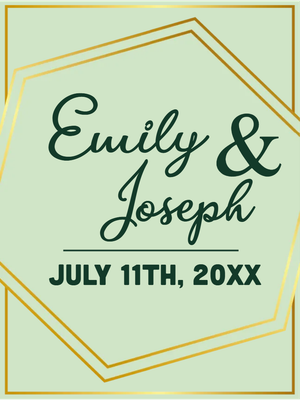 Custom Outdoor Yard Signs Multiple Sizes Wedding Date