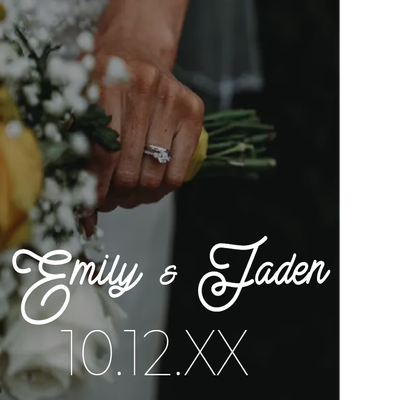 Custom Outdoor Yard Signs Multiple Sizes Wedding Save the Date