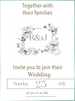 Custom Outdoor Yard Signs Multiple Sizes Wedding Invitation
