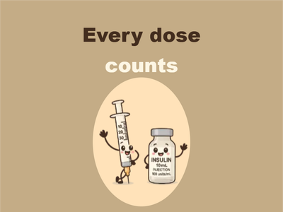 Custom Outdoor Yard Signs Multiple Sizes Every Insulin Dose Counts